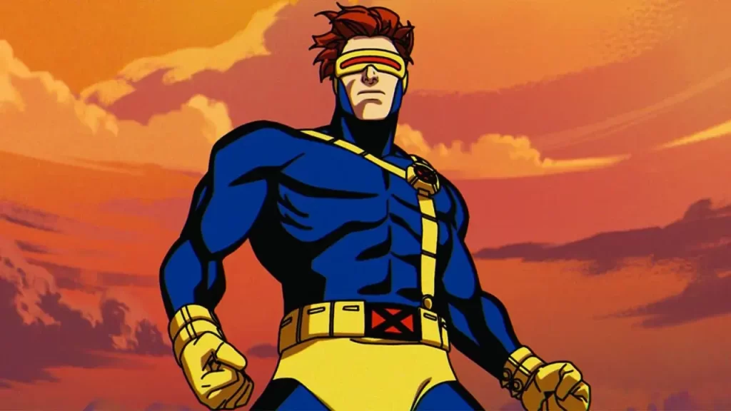 Cena da nova animação de X-Men 97 destacando Ciclops. Post sobre X-Men nos streamings e onde assistir.