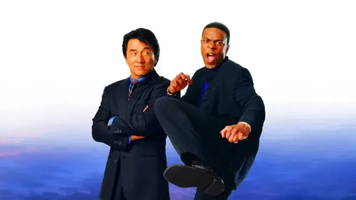 Pôster de A Hora do Rush, que mostra Jackie Chan e Chris Tucker. Post Post as melhores duplas policiais do cinema.