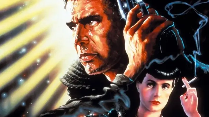 Pôster de Blade Runner O Caçador de Androids destacando o personagem principal. Post 6 Filmes Fracassados dos Anos 80 que são Amados Hoje.